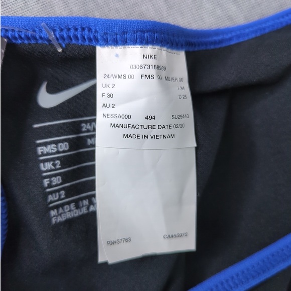 Nike HydraStrong Lace Up Tie Back One Piece Swimsuit - Picture 9 of 14